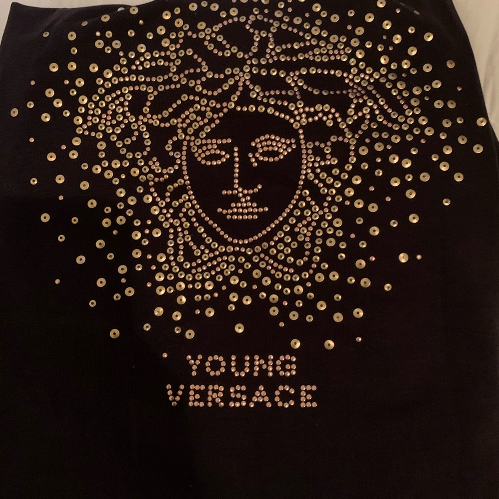 Young Versace Kids rhinestone-embellished T-shirt